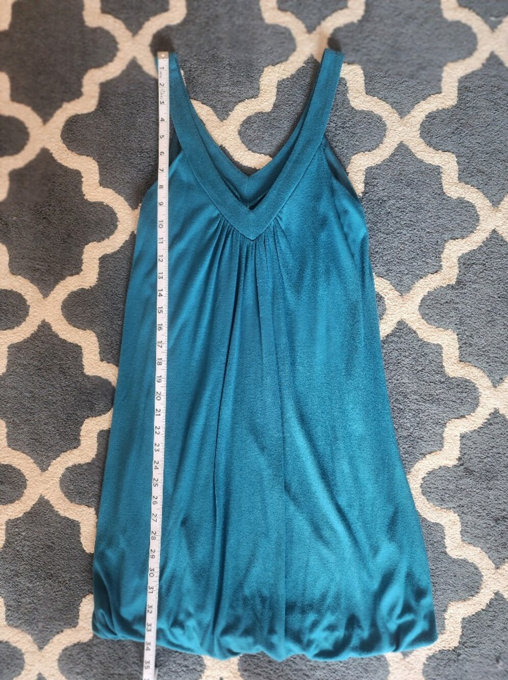Soprano Teal Velvet Tank Top